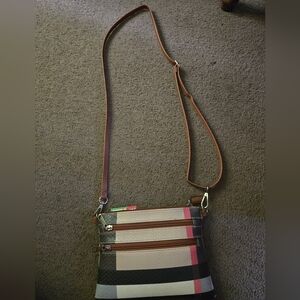 Multicolor Striped Crossbody Bag